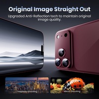 Protecteur d'objectif d'appareil photo pour iPhone 18 Pro Max/18 Pro, cadre en alliage d'aluminium mat, couverture d'objectif en verre trempé, forte adhérence