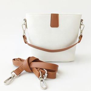 Bandoulière en toile de coton personnalisée simple pour femmes, sac cabas pour téléphone <span class=keywords><strong>portable</strong></span>, sacs à main de créateur avec logo, bandoulière en cuir PU - Product Image 6