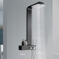 Mur de panneau de douche d'acier inoxydable de colonne de douche de luxe de YL-5603 avec des jets de message