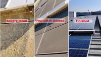 Système de nettoyage de modules photovoltaïques PV, robot de nettoyage de panneaux solaires, brosse automatique, machine de nettoyage de panneaux solaires