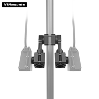 Support de montage sur poteau pour transducteur compatible avec Double Garmin Livescope LVS32 VIN-TYQ-FD02-32+32