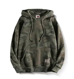 Sports Wear camo print Pullover Cotton &Polyester French Terry Hoodie Custom zip up Hoodies Men