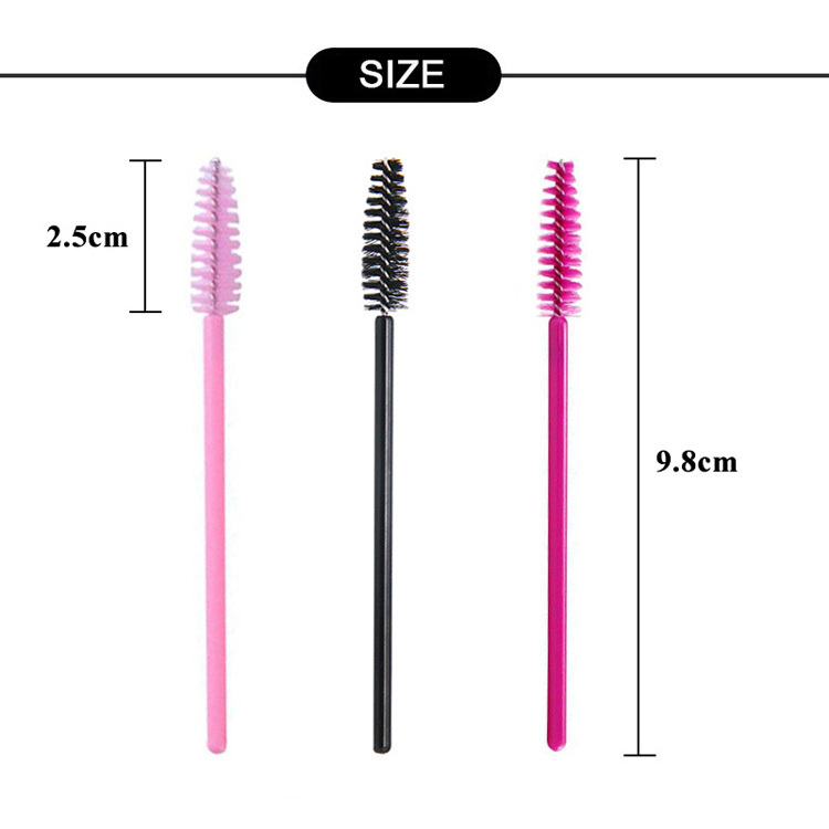 100 Stück Einweg-Wimpernbürsten – Schwarz, Weiche Fasern, Für Mascara & Make-up