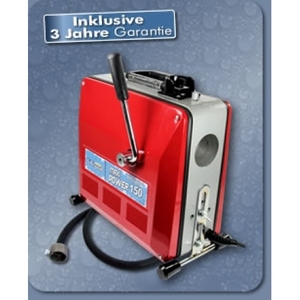 MACCHINA PER LA PULIZIA DEI TUBI PROFESSIONALE MAXI POWER 150 UNITA' BASE CON TUBO DI PROTEZIONE A SPIRALE. CERTIFICATA TÜV - GA - Product Image 1
