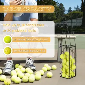 Cestino automatico portatile per palline da Tennis raccoglitore di palline da Tennis