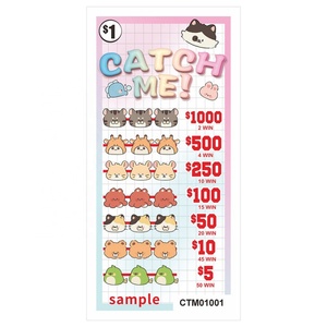 Boletos de Raspar al por Mayor con Diseño Personalizado de Reglas de Juego, Impresión Serigráfica en Papel Reciclable - Product Image 2