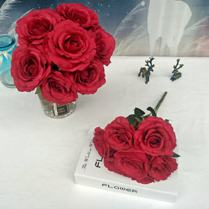 <span class=keywords><strong>Rosas</strong></span> Artificiales Realistas, Flores Decorativas para Bodas, Accesorios <span class=keywords><strong>de</strong></span> Fotografía para Exteriores, Suministro <span class=keywords><strong>de</strong></span> Fábrica, Venta al Por Mayor - Product Image 2