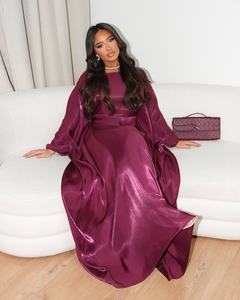 ชุดราตรีงานเลี้ยงแบบเรียบหรู แขนทรงปีกค้างคาว ผ้าวิบวับ ยาวแบบแม็กซี่ สำหรับผู้หญิง รุ่น L412 - Product Image 4