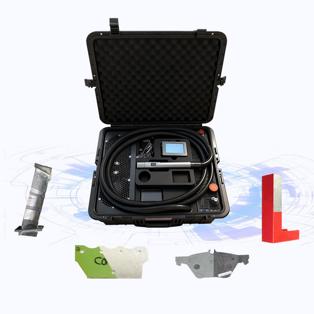 Portable Pulse Fiber Laser Cleaning Machine 100W 200W 300W 500W for Rust Paint Oil Removal Metal Surface Treatment