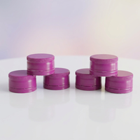 Capuchon en aluminium rose anti-vol, capuchon de bouteille de vin, capuchon en aluminium pour soda gazeux