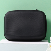 Estuche Rígido de EVA Negro y Duradero, Multifuncional, de Gran Capacidad, Impermeable, Resistente a Golpes, con Cierre, para Banco de Energía y Auriculares