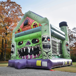 Castillo Inflable Comercial de Halloween con Diseño de Calabaza Amarilla, Brincolín Inflable para Fiestas Infantiles - Product Image 5