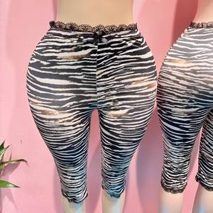 Nuovi <span class=keywords><strong>Pantaloni</strong></span> Donna a Vita Media con Stampa Leopardata, Lavaggio Leggero, Moda Primavera, Vita Elastica, Sexy, per Ragazze, <span class=keywords><strong>Pantaloni</strong></span> <span class=keywords><strong>Cropped</strong></span> - Product Image 3