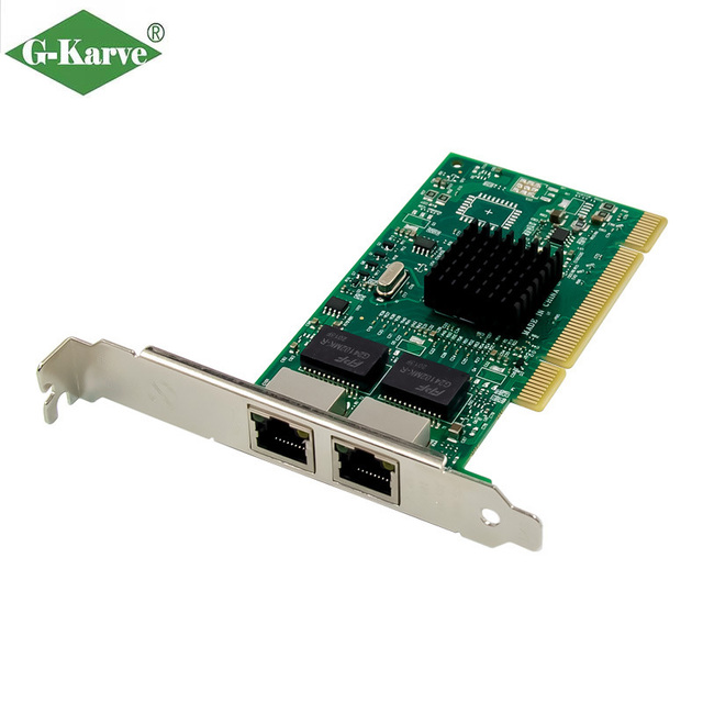 PCI NH82546GB Dual Ethernet Port / 1000Base-T Gigabit Internal Wired Server Network Card for Industrial PCs & Legacy Servers