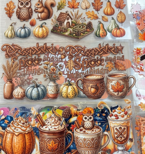 Décorations de tasses Halloween Horreur 3D UV imperméables à transfert thermique pour canettes en verre Libbey de 16 oz, autocollants personnalisables pour plastique et métal - Product Image 2