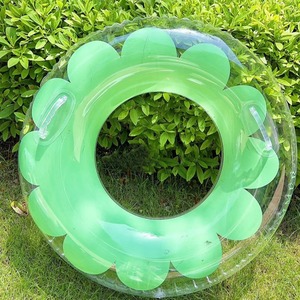 Anillo de natación de flores románticas círculo de tubo de natación inflable de celebridad de PVC grueso para niños y adultos - Product Image 3