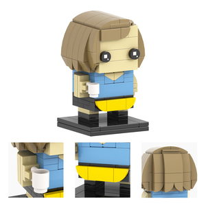 MOC7520-7525 Rachel vert Monica <span class=keywords><strong>Geller</strong></span> Phoebe Buffay Joseph Chandler Ross <span class=keywords><strong>Geller</strong></span> amis TV Action tête carrée briques enfants jouets - Product Image 2