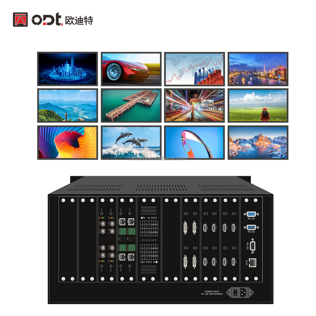 8x12 Seamless Hybrid Matrix Switcher Mixed Signal DVI/VGA/ Video Matrix Switcher RS232 LAN Control Exhibition AV Metals