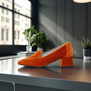 Mocassino in velluto vegano da <span class=keywords><strong>donna</strong></span> personalizzato per tutte le stagioni scarpe da ginnastica vegane <span class=keywords><strong>con</strong></span> <span class=keywords><strong>tacco</strong></span> a blocchi - Product Image 5