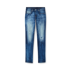 กางเกงยีนส์ผู้ชายทรงสลิมฟิตเอวกลาง ผ้าเดนิมยืดใส่สบาย ดีไซน์ทันสมัย สไตล์ลำลอง ใส่ได้ทุกวัน แฟชั่นวินเทจหลากสี - Product Image 2