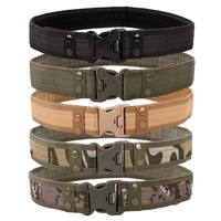 WANZHUO Ceinture de Combat Tactique de Sécurité en Nylon Camouflage en Toile pour Hommes Vente en Gros Équipement de Défense Personnelle