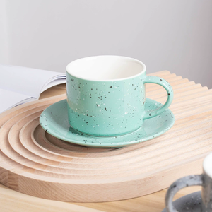 Modern Custom-Made Ceramic Porcelain Tea <b>Cup</b> <b>Saucer</b> Eco-Friendly Dishwasher Safe Microwave Safe Oven Safe Vibrant Colors Bulk - Product Image 3