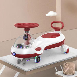 PU flash muet roues, lumières musicales, double decker corps bébé balançoire voiture - Product Image 2