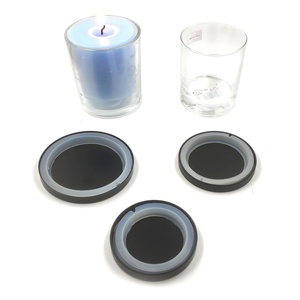 Tapa de Metal Personalizada de Lujo para Velas de 99 mm, 85 mm y 77 mm, Tapas Negras Mate para Frascos de Velas, Tapas de Vidrio para Velas - Product Image 3