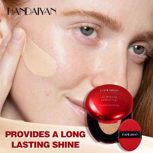 Fond <span class=keywords><strong>de</strong></span> <span class=keywords><strong>teint</strong></span> en coussin rouge Handaiyan 2025 en gros, avec une houppette, pour reposer le maquillage, <span class=keywords><strong>anti</strong></span>-âge - Product Image 2