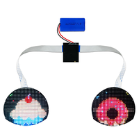 Écran LED d'affichage d'animation des yeux clignotants, panneau LED OEM, garantie 1 an, contrôle par application intelligente, LED 3D Eagle Eye pour voitures et sacs