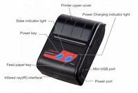 Imprimante thermique portable mini Cashino de 2 pouces sans fil Bluetooth avec interface USB, format de papier max. 58 mm, en stock