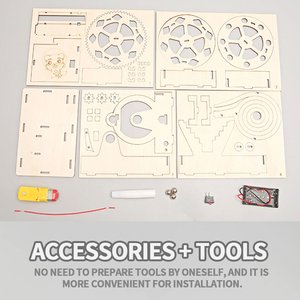 Self-assembly Marble Maze Educational <strong>Game</strong> 3D Wooden Puzzle Electric Marble <strong>Run</strong> Science Experiment Kit for Kids. - Product Image 3
