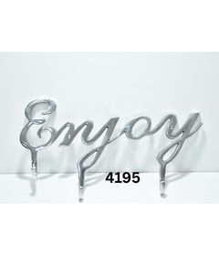 Enjoy Aluminum <b>Wall</b> <b>Hook</b> Elegant Script Metal <b>Wall</b> Mounted <b>Hook</b> <b>Rack</b>, Decorative Key Holder, Coat & Towel Organizer for Home - Product Image 2