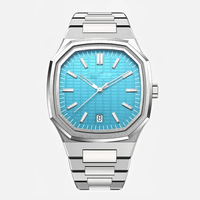 Montres à Quartz carrées de luxe pour hommes, montre d'affaires de marque supérieure en verre saphir avec revêtement AR, étanche à 50M, lumineuse