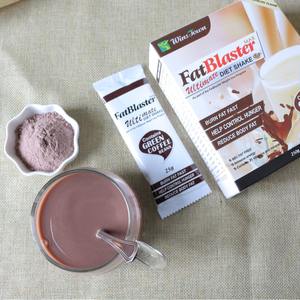 RST Fat Buster Blaster Remplacement de <span class=keywords><strong>repas</strong></span> biologique, shake <span class=keywords><strong>minceur</strong></span> au lait écrémé, thé santé, 250g, boîte fraise, vanille, chocolat - Product Image 4