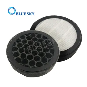 Customized Round Honeycomb Activated Carbon Mini Pleated HEPA Filters Replacement Air Purifier Vacuum Cleaner Parts