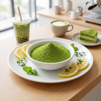 Thé vert matcha japonais en poudre
