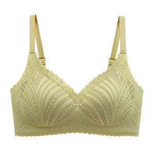 Soutien-gorge Confortable et Respirant Sans Coutures en Dentelle Sexy Couleur Unie pour Femme – Vente en Gros - Product Image 4