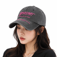Gorra de Béisbol Vintage de Algodón Lavado con Bordado 3D, Unisex, 6 Paneles, Ajustable, Estilo Dad Hat, Logotipo Personalizado, Deportiva, con Visera Curva