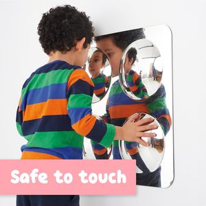 Panneau de miroir sensoriel à cadre souple, miroir convexe en acrylique distordissant pour salle de thérapie aux besoins spéciaux - Product Image 4