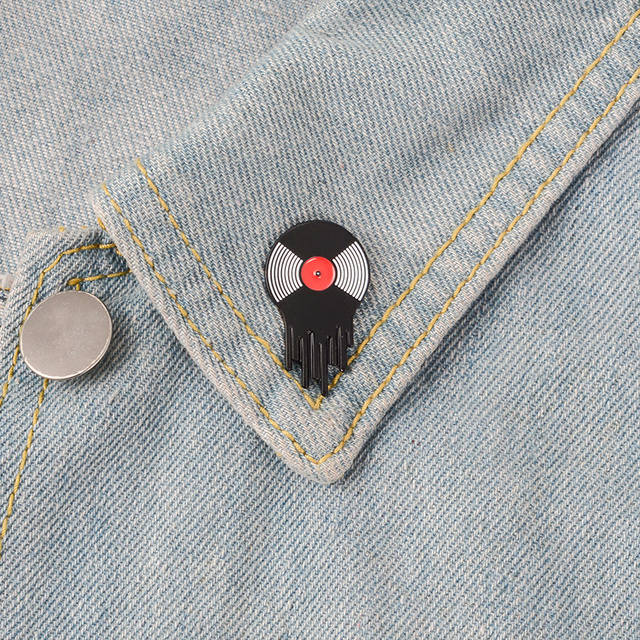 Musical Instrument Piano Guitar Radio Musical Symbols Record Player Accessories Brooches Badge Lapel Pins Music Tape Brooch