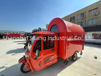 Tricycle mobile 2025 pour la vente de nourriture rapide, véhicule électrique, restaurant, tuk-tuk à 3 roues, résistant au vent et à l'eau, personnalisé