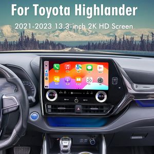 Lecteur DVD de voiture Android 13 Highlander 2022-2023, stéréo 360, GPS, connexion USB, 4G, lecture, unité principale Android pour Toyota - Product Image 4