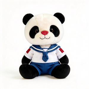 Peluche Promozionale Personalizzato a Forma di <span class=keywords><strong>Panda</strong></span> con Vestiti, Giocattolo di Peluche Animale Personalizzabile, Simpatico Peluche di <span class=keywords><strong>Panda</strong></span> Personalizzato - Product Image 3