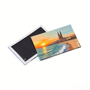 Aimant de réfrigérateur en fer blanc personnalisé avec photo imprimée, souvenir artistique de voyage, décoration de réfrigérateur - Product Image 4