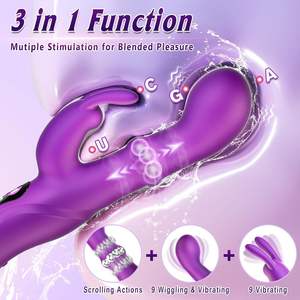 4IN1G Spot Rabbit Vibrator Rotating Squeeze Dildo Juguetes sexuales para adultos con 10 estimulador vibrador del clítoris para mujeres - Product Image 2