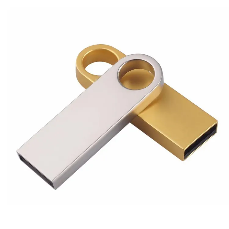 Custom Logo U Disk Goud Zilver Polijsten Metalen Usb 3.0 Key Udisk Draagbare 32Gb Flash Memory Usb Drive