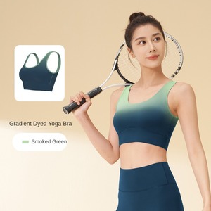 Haut débardeur à <span class=keywords><strong>sens</strong></span> nu à haute élasticité avec boucle arrière Fitness gilet sous-vêtements de sport dos dégradé Yoga soutien-gorge - Product Image 4