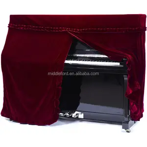 Wholesale Velvet Upright Piano Dust Cover vertical piano dust proof cover