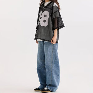 Camiseta Personalizable con Estampado Digital, Cuello en V, Manga Corta, para Hombre, Verano 2026, Estilo Deportivo Informal y Holgado - Product Image 3